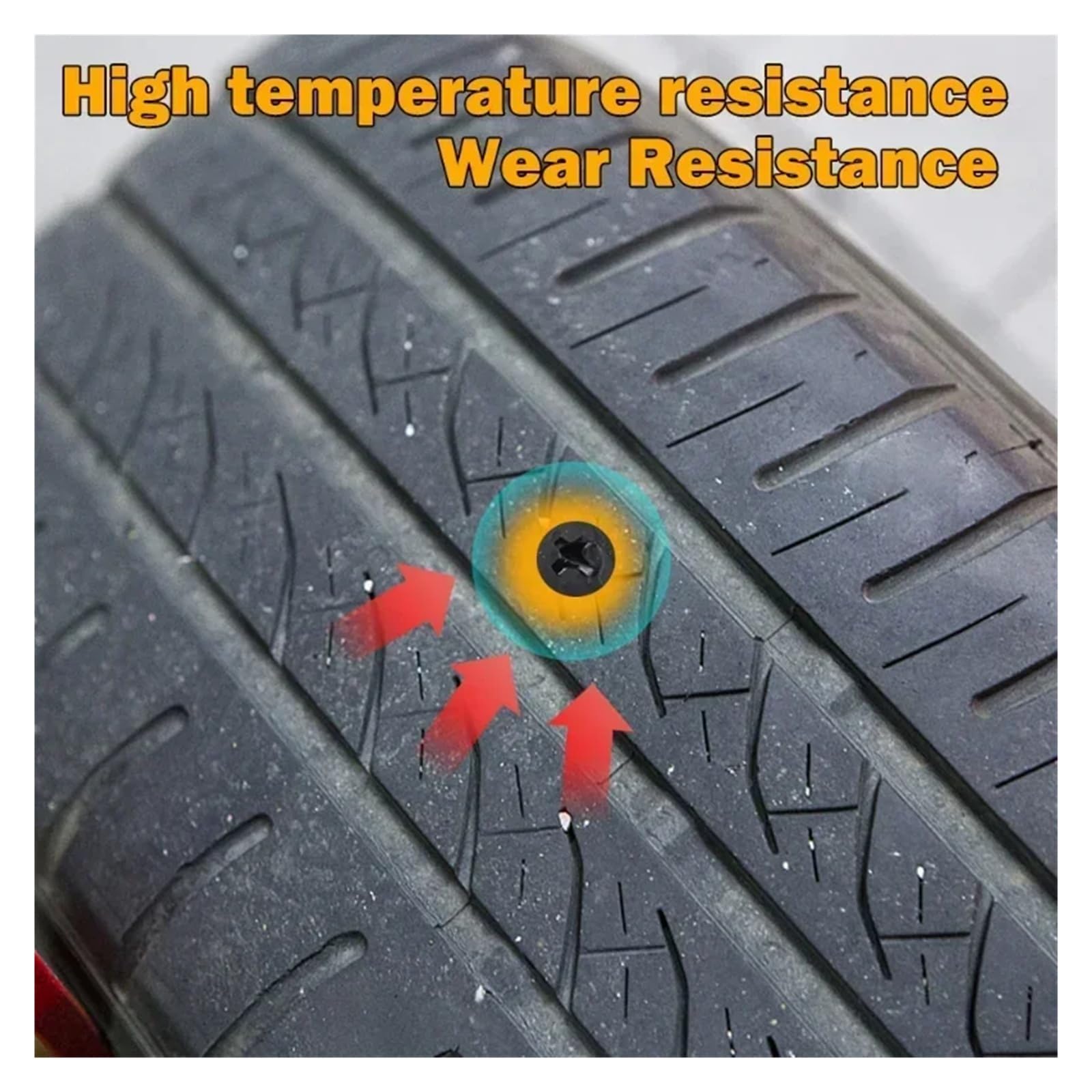 Juego de reparación de neumáticos de vacío 500/10 piezas, con pegamento y clavos de película de goma para pinchazos de neumáticos de coche, camión, motocicleta, scooter, kit de reparación