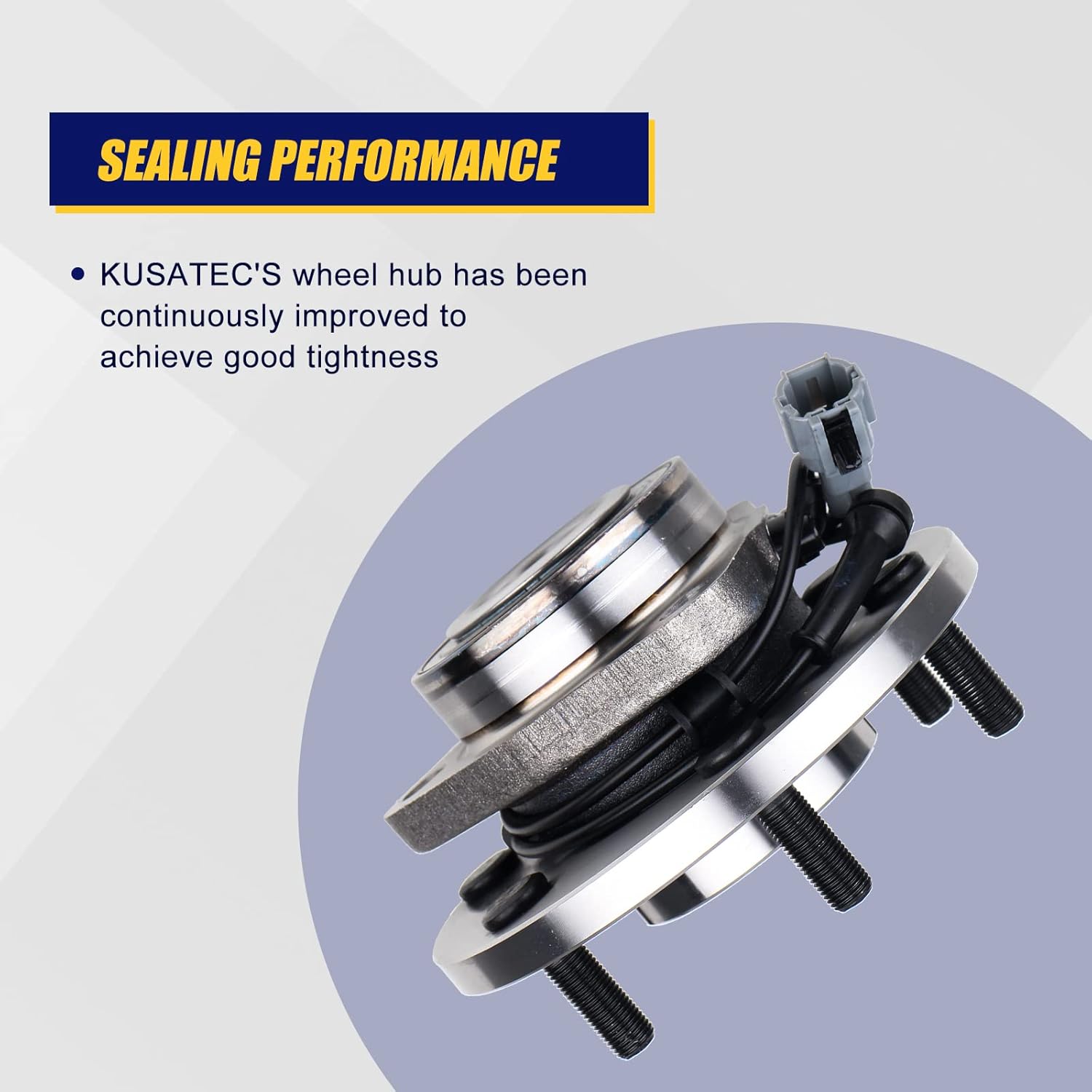 KUSATEC 515066 2PCS Front Wheel Bearing Hub Assembly for Nissan Titan 04-07/ Armada 05-07/ Pathfinder Armada 04, Infiniti QX56 2004-2007, Fit Driver Passenger Side, 6 Lugs W/ABS