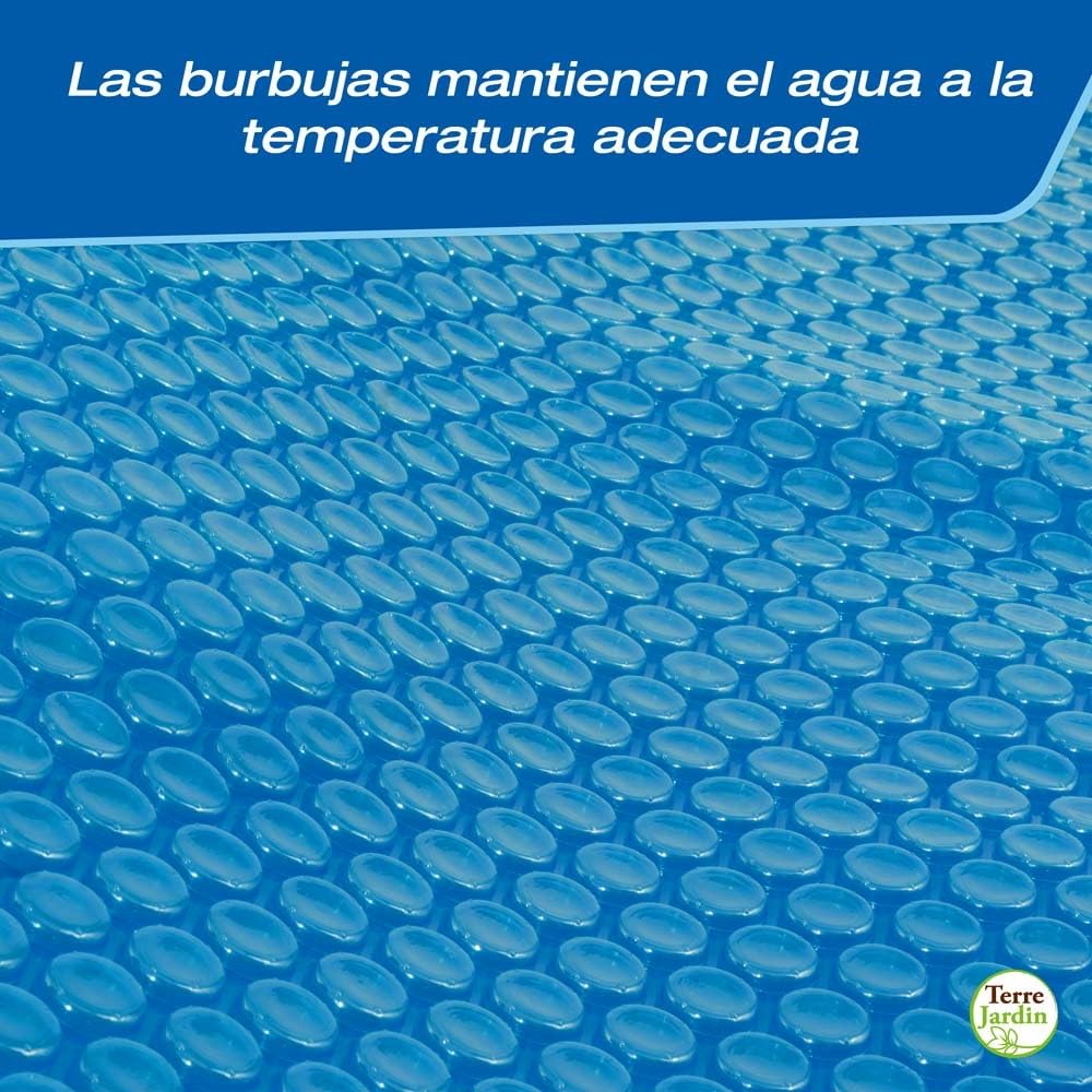 TERRE JARDIN Cubierta de Burbujas para Piscina Rectangular 400 Micras