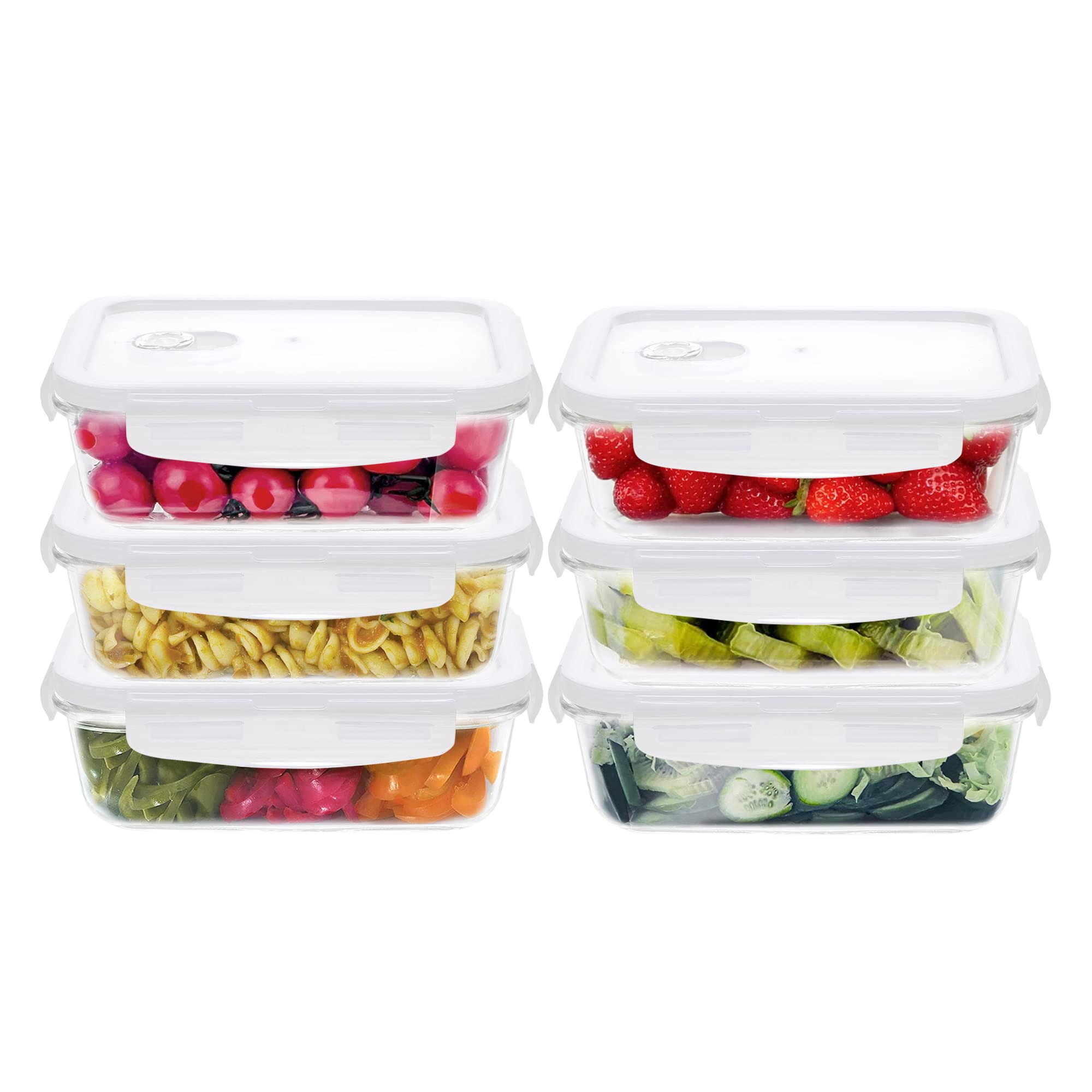 Glass Food Containers - Set of 4 -11 Glass Food Containers - Set of 4 -11