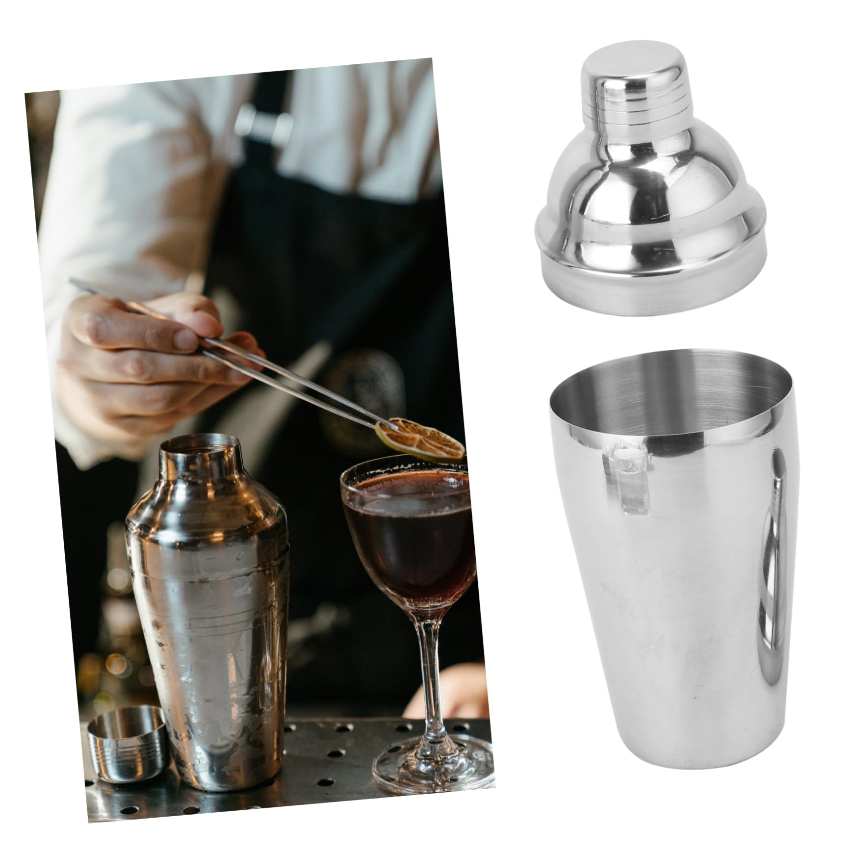 22piezas Coctelera Vaso Medidor Equipo Para Cócteles Herramientas De Barman Acero Inoxidable Duradero