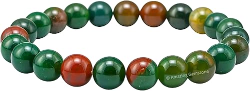 Miniatura 673 de Amazing Gemstone Pulsera de cristal para mujeres y hombres, pulsera de cristal curativo de protección, pulsera elástica con cuentas de piedras