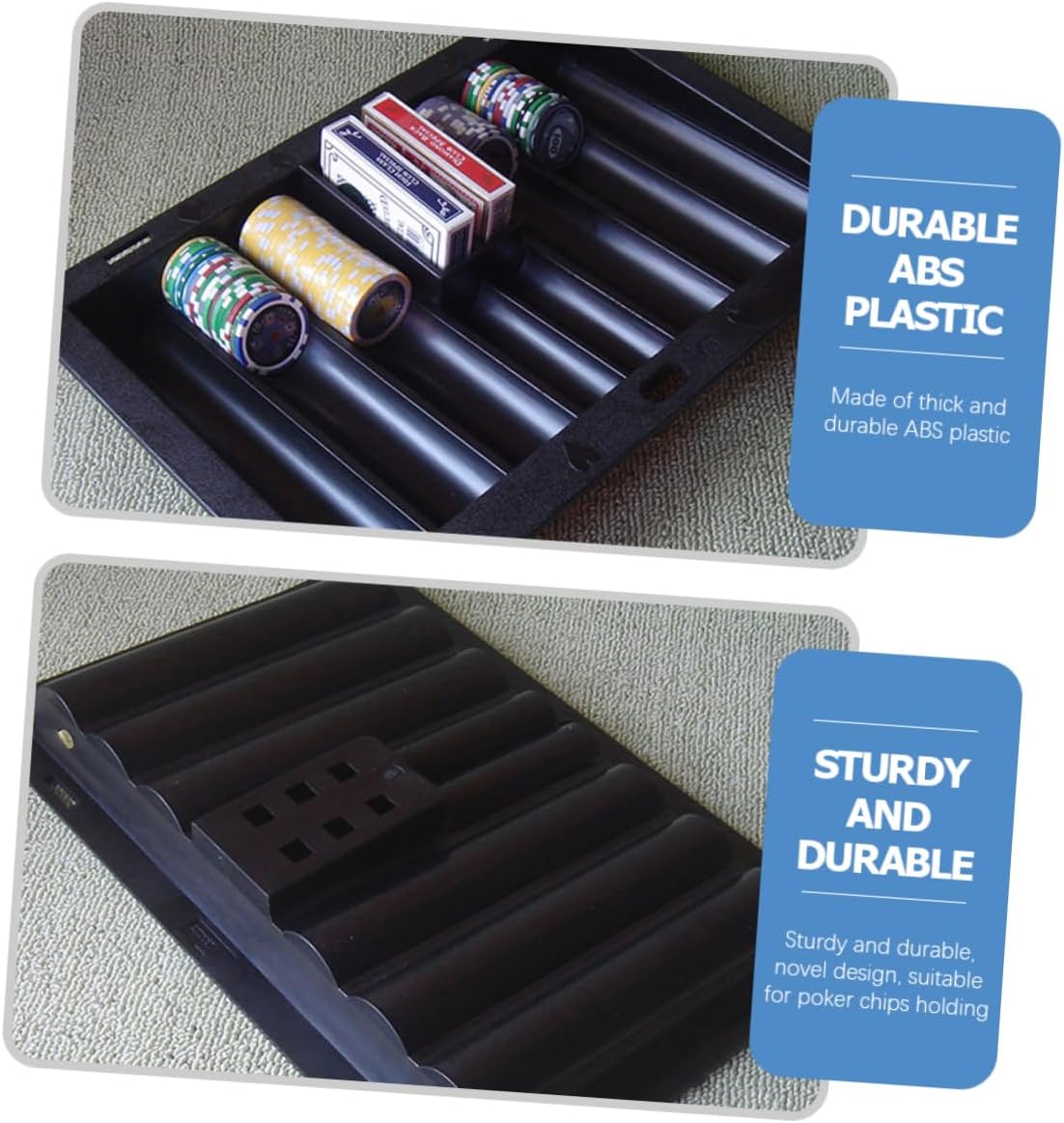 Chip Tray Poker Chip Holder Poker Chip Case Tabletop Accessories Cards Poker Table Games Poker Chips