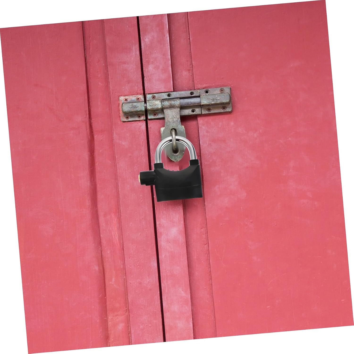 BESPORTBLE U Shaped Alarm Padlock with Keys Heavy Duty Theft Lock for Bikes Motorcycles Doors Windows Cabinets Compact Durable Security Lock for Outdoor Use