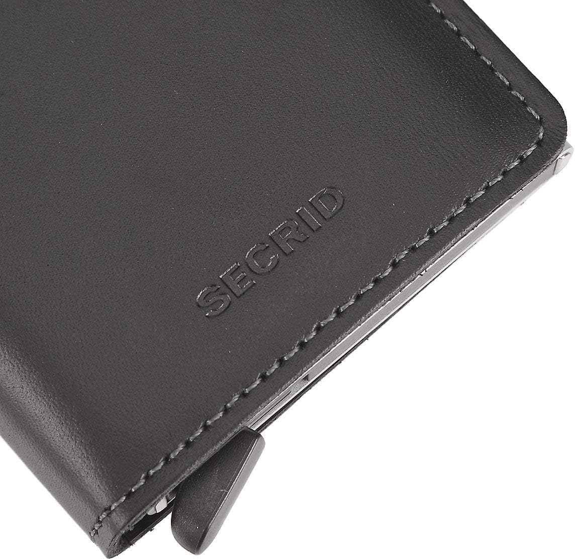 Secrid Slim Wallet Leather Black, RFID Safe Card case