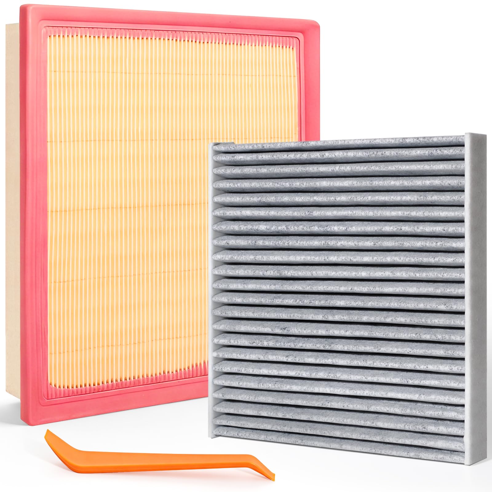 87139-50100 17801-0P050 Engine &amp; Cabin Air Filter Kit | Compatible with 2013-2018 Lexus ES350 RX350 NX300 2012-2017 Toyota Camry Avalon Sienna Highlander Replaces 87139YZZ10