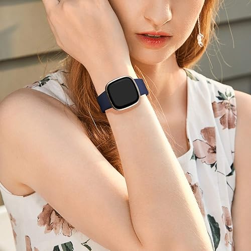 Miniatura 71 de Getino Compatible con Fitbit Sense 2/Sense Bands/Versa 4/Versa 3 bandas para mujeres y hombres, accesorios deportivos de silicona, correa para reloj