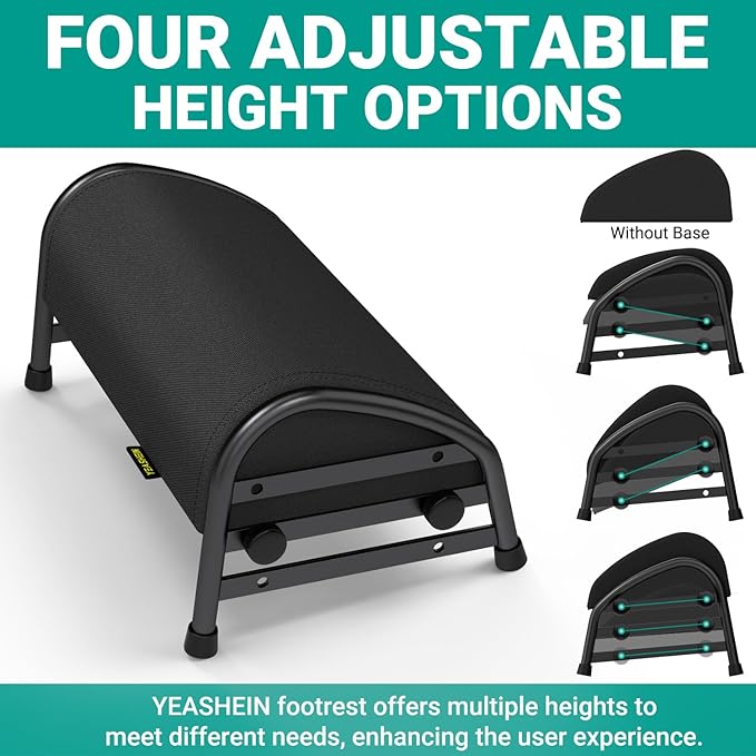 Reposapiés Ajustable YEASHEIN Ergonómico con 7 Posiciones miniatura 3