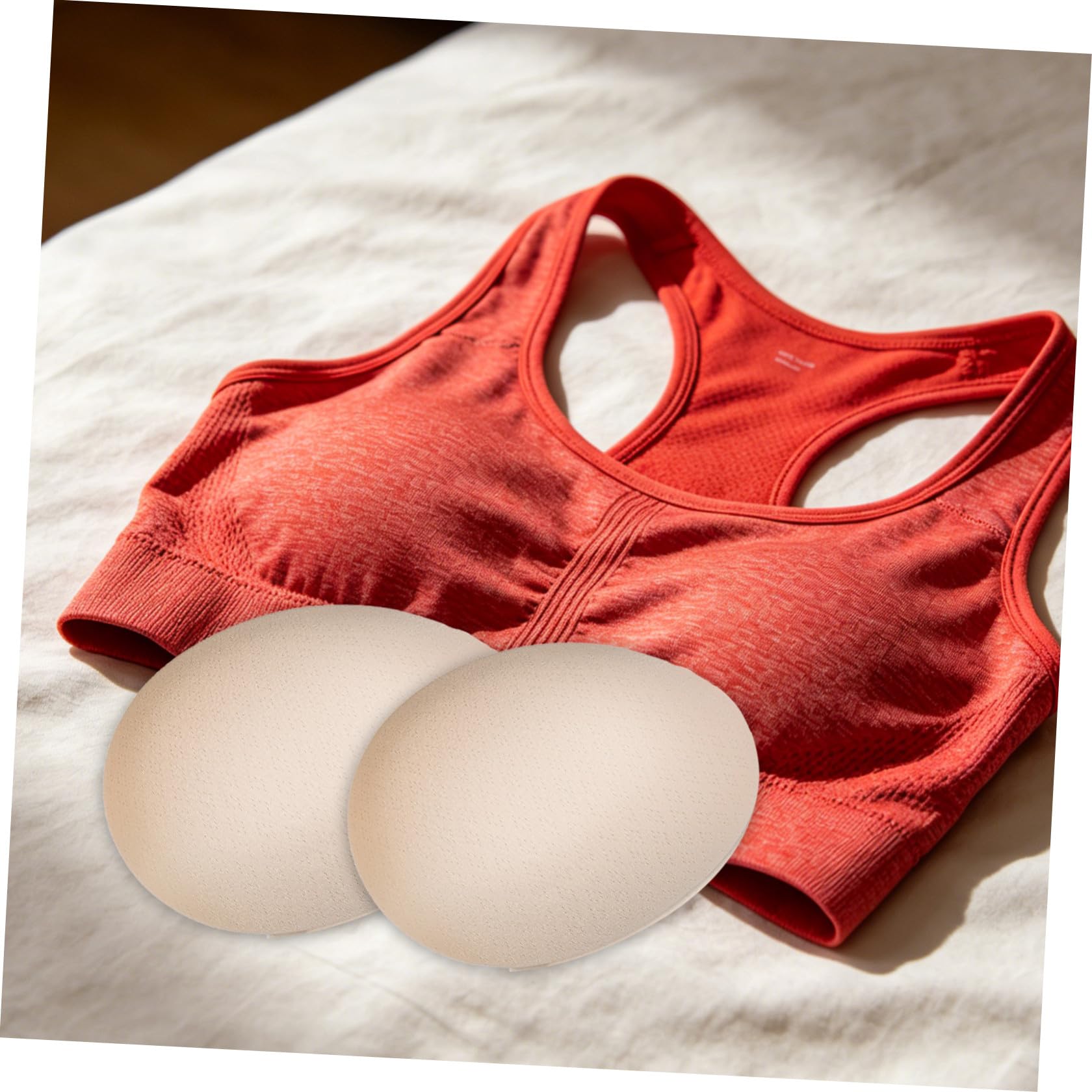 minkissy Sujetador de la almohadilla del cofre deporte Yoga almohadillas de sujetador inserciones de sujetador almohadillas para orejas de sujetador de mujer algodón