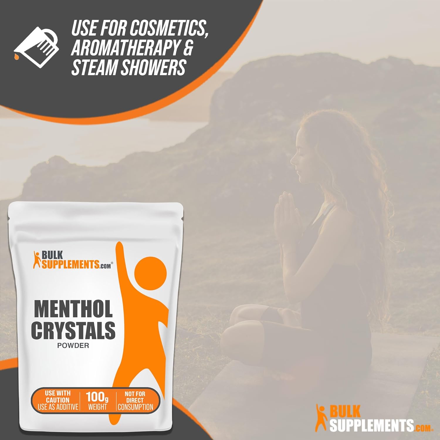 BulkSupplements.com Menthol Crystal - Natural Menthol Crystals - Menthol Crystals for Soap Making, for Shower Steamers Aromatherapy - Pure & Gluten Free, 500g (1.1 lbs)
