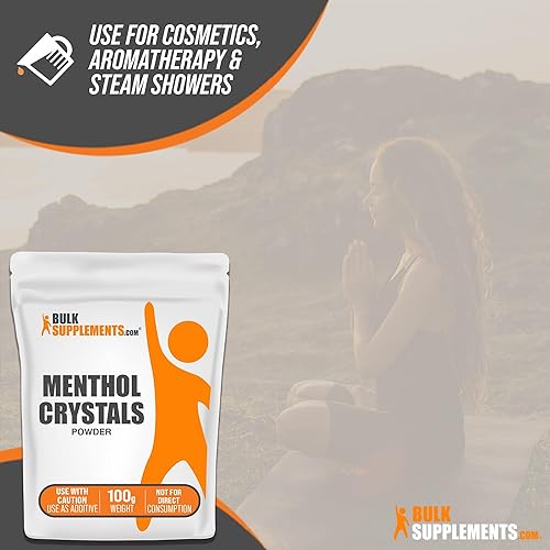 Vista 6 de BulkSupplements. com Cristal de mentol – Cristales de mentol naturales – Cristales de mentol para hacer jabón, para vaporizadores de ducha