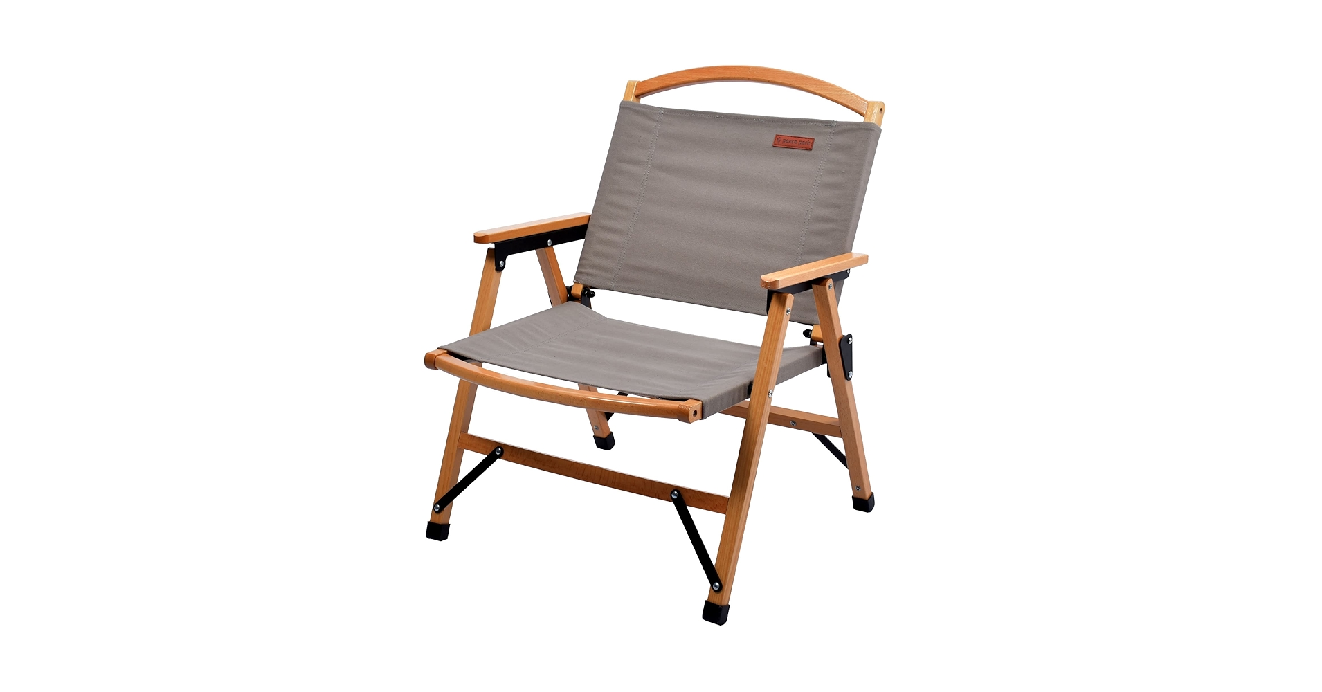 2個セットピースパークローウッドチェア　アウトドアチェア キャンプ椅子　グレー 楽天市場】【処分☆クーポンで半額】アウトドア チェア ロウ ウッド 肘