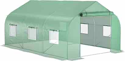 ①サウナテントQuadrangular Greenhouse Amazon.com : Outsunny 11.5' x 10' x 6.5' Walk-in Greenhouse