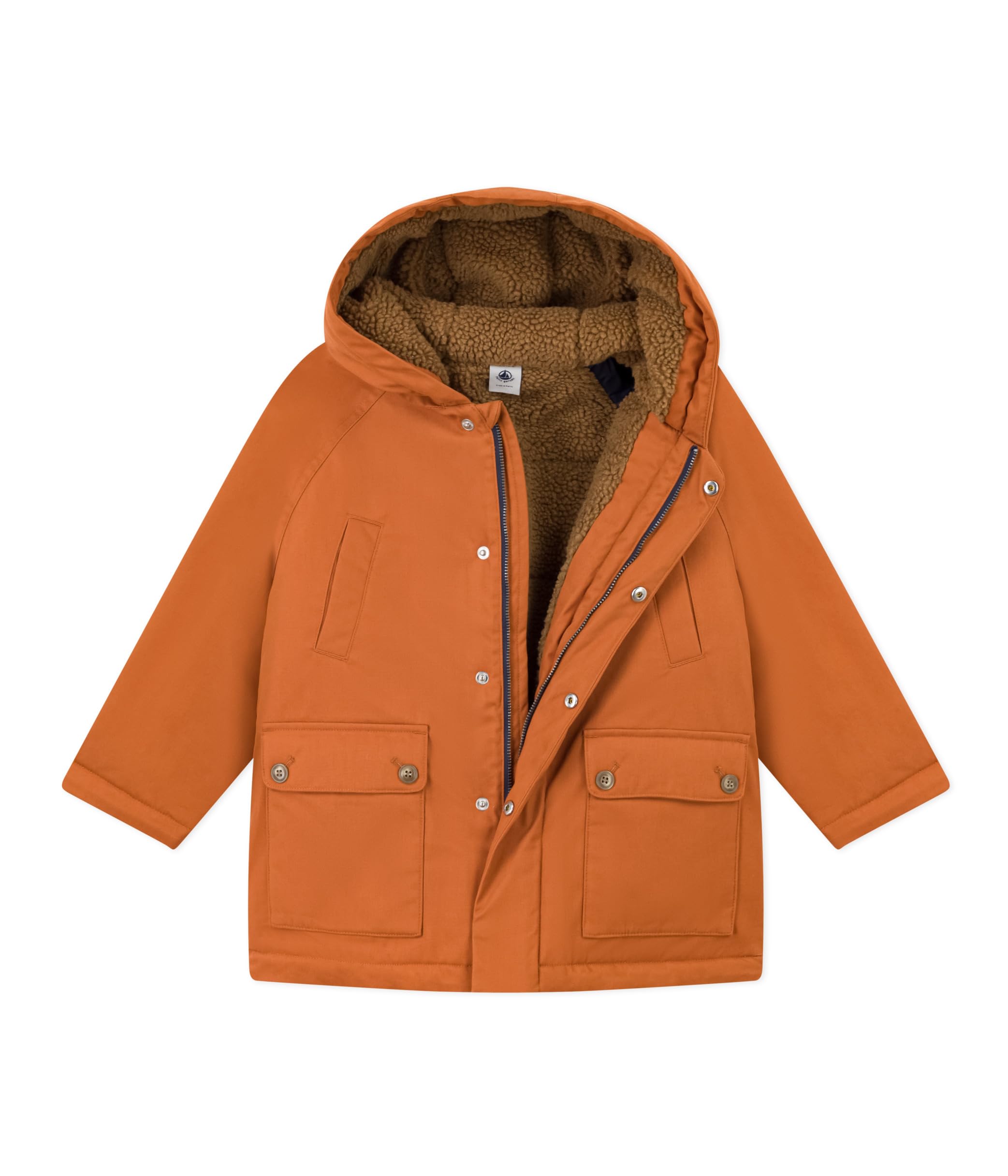 Petit Bateau Parka Unisex-Bambini e Ragazzi