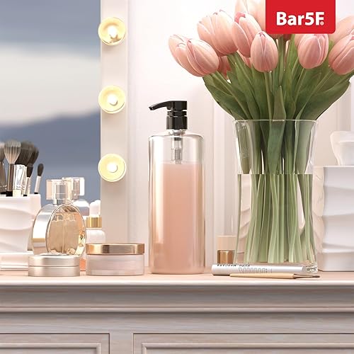 Miniatura 8 de Liter - Bombas de champú y acondicionador de 33.8 onzas, se adaptan a botellas de la marca Salón, paquete de 2 dispensadores superiores compatibles