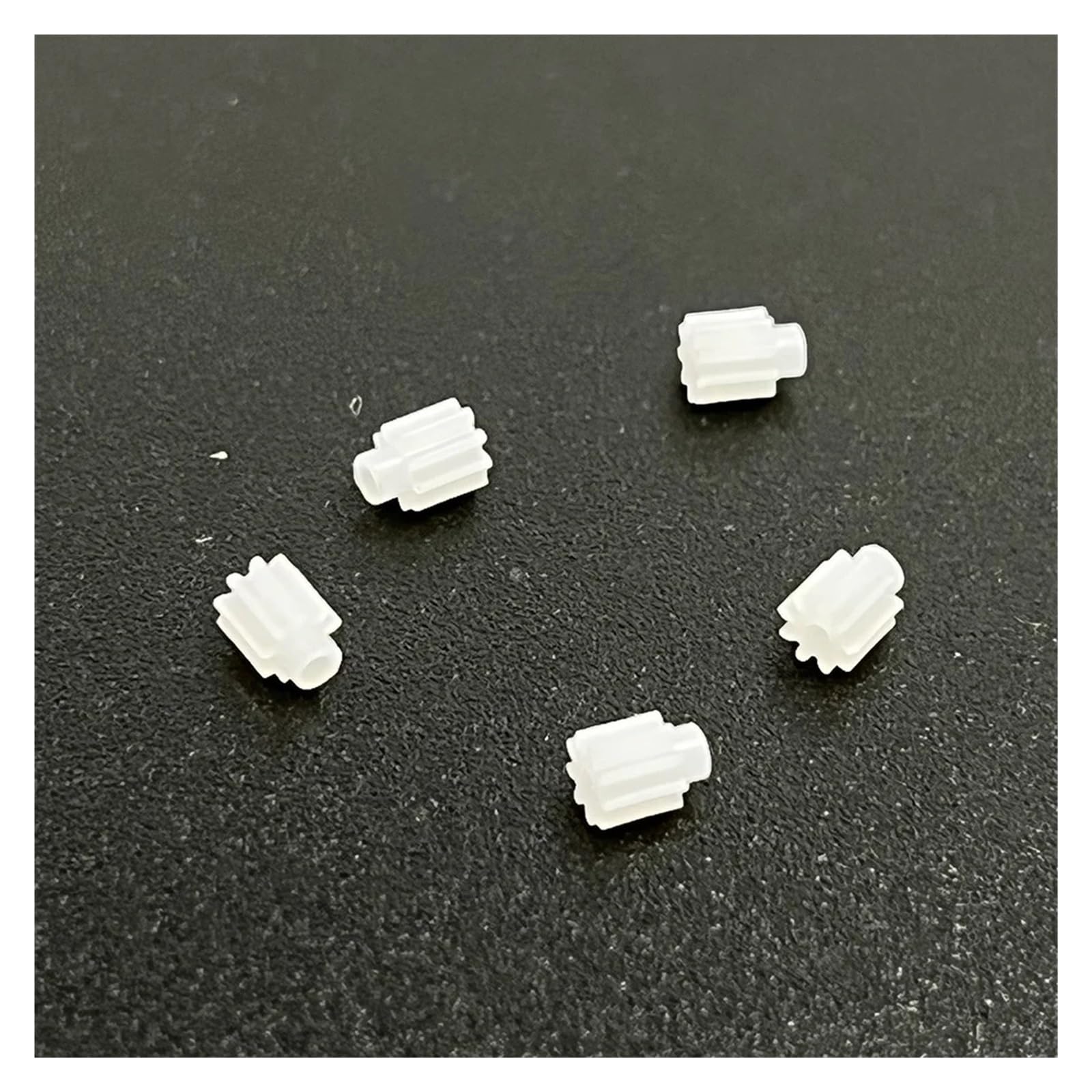 Engrenage en plastique de 0.3M, dents 7/9T, arbre de 0.8mm/1mm, micro tasse creuse, pignon de transmission de moteur, 5 paquets(7 Teeth 0.8mm)