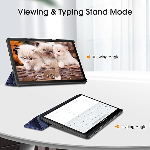 Miniatura 4 de Fintie Funda delgada para tableta Tienda Fire Max 11 (13 generación, versión 2023)  Funda rígida de triple pliegue ligera con función de encendido y