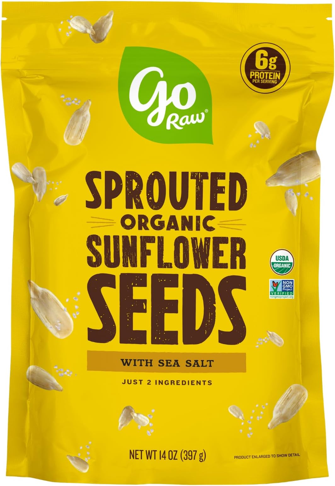 Go Raw - Sprouted Sunflower Seeds With Celtic Sea Salt 16 Oz.