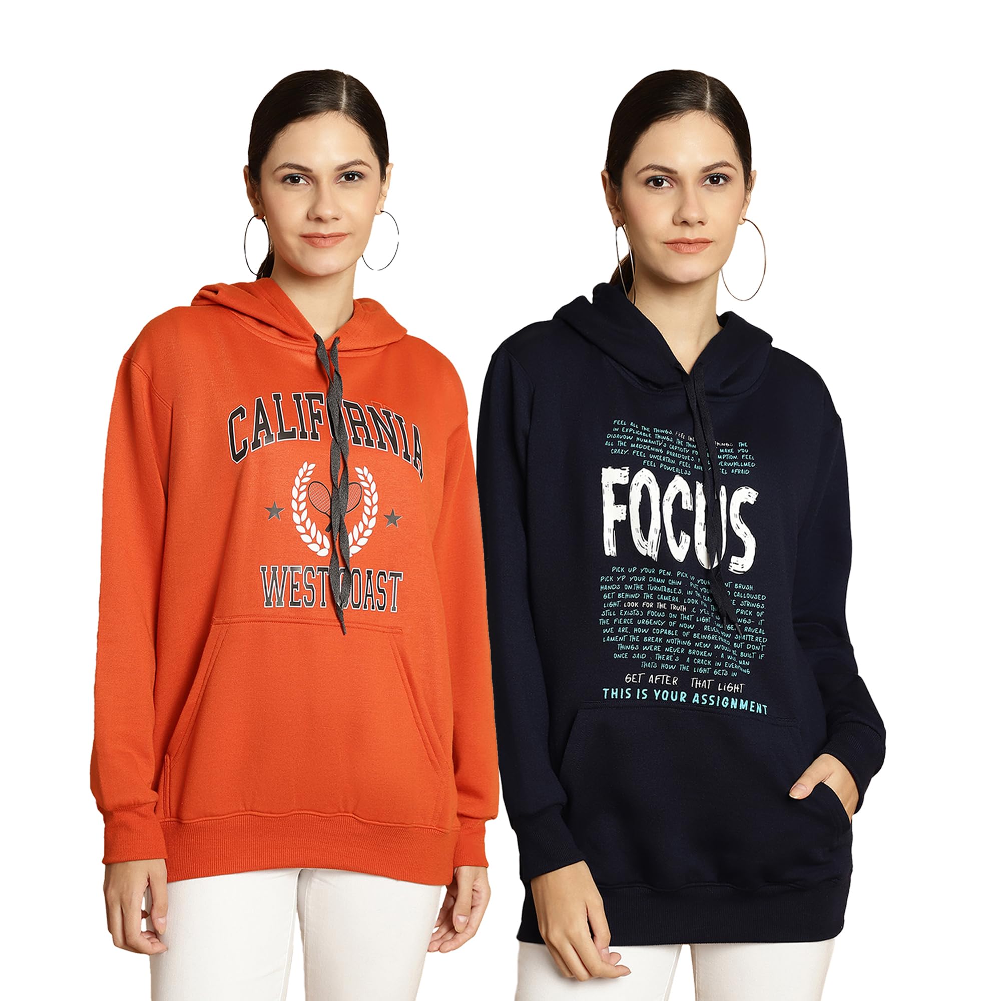 Printed Hooded Cotton Fleece Sweatshirt for Women (Pack of 2)-MACK50736-image-38