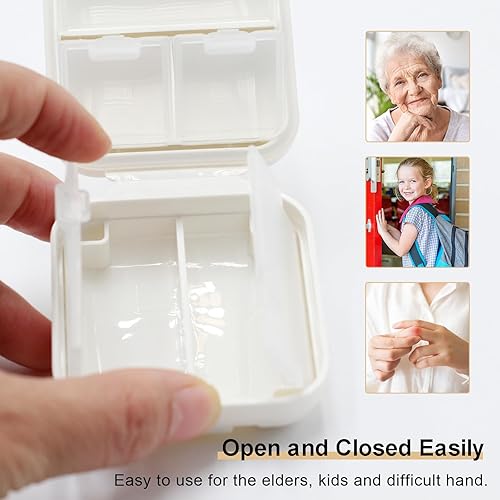 Miniatura 6 de 1 piece travel medicine box, cute medicine box, small medicine box, handbag portable medicine box, 5 compartments, can be divided into different