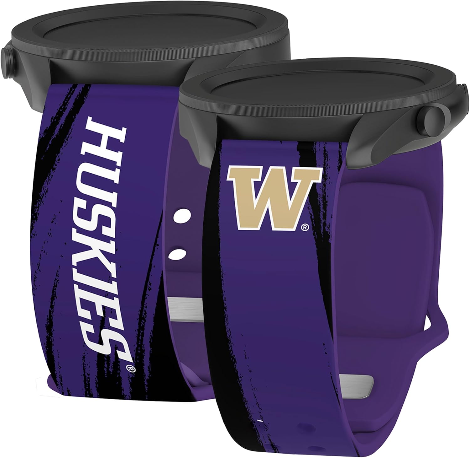 Affinity Bands Washington Huskies HD Paint Stripe Watch Band Compatible with Samsung Galaxy Watch (22mm Short)
