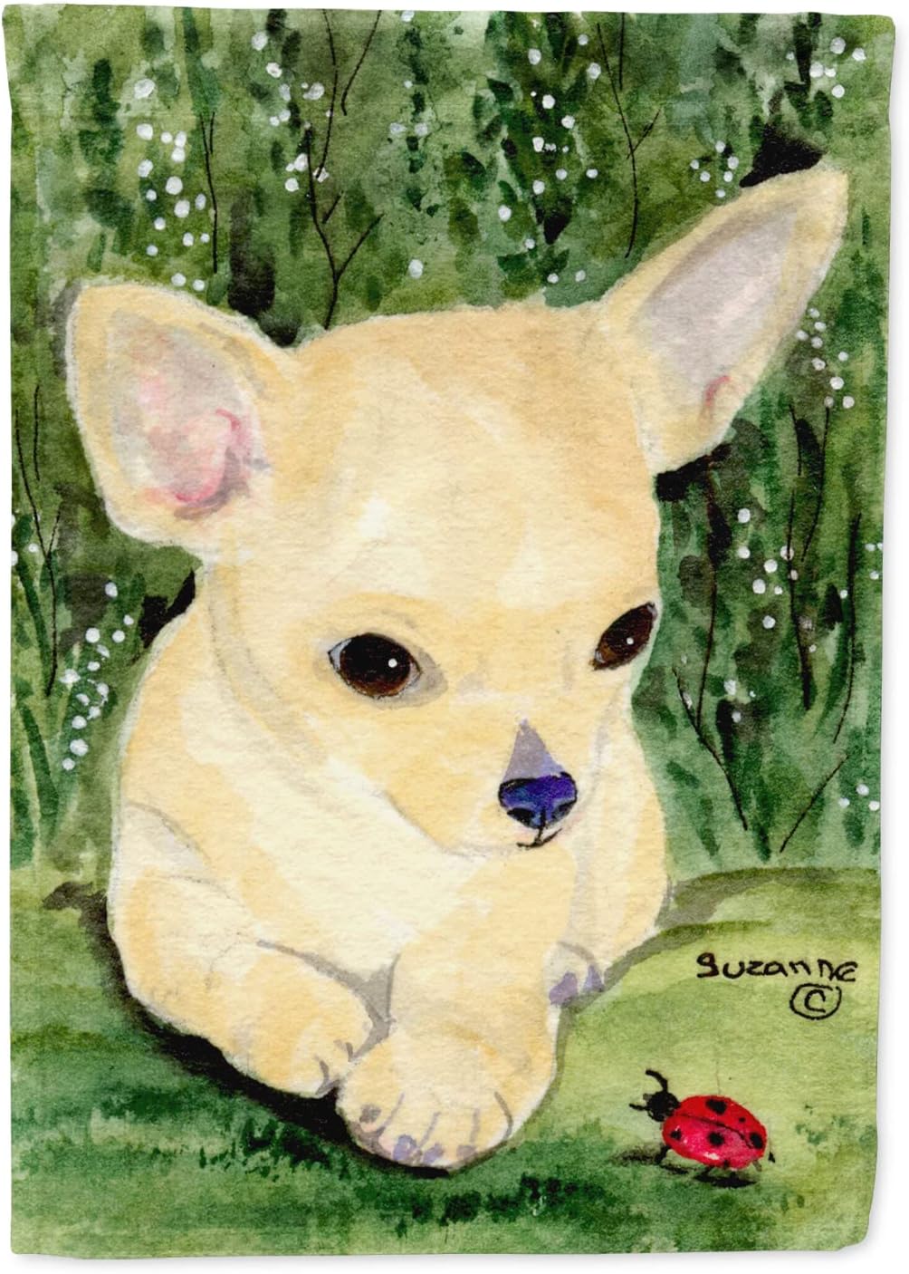 Caroline's Treasures SS1010CHF Chihuahua Flag Canvas, Large, Multicolor