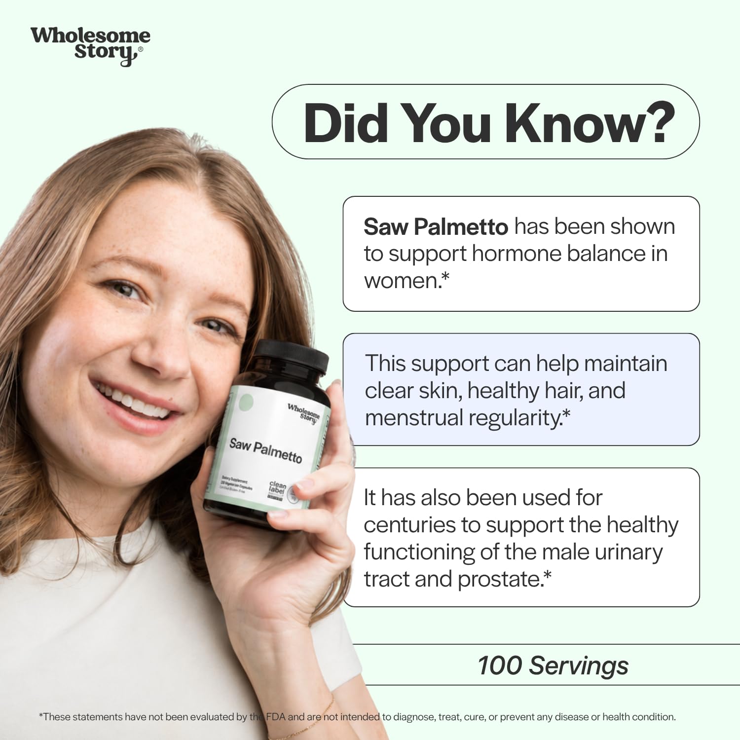 Saw Palmetto for Men and Women | Saw Palmetto Extract & Powder Blend | Hormonal Balance, Urinary Health & Androgen Support | Support Hair, Skin, and Nail Health | 500mg Capsules | 100 Day Supply — Amazon image 5