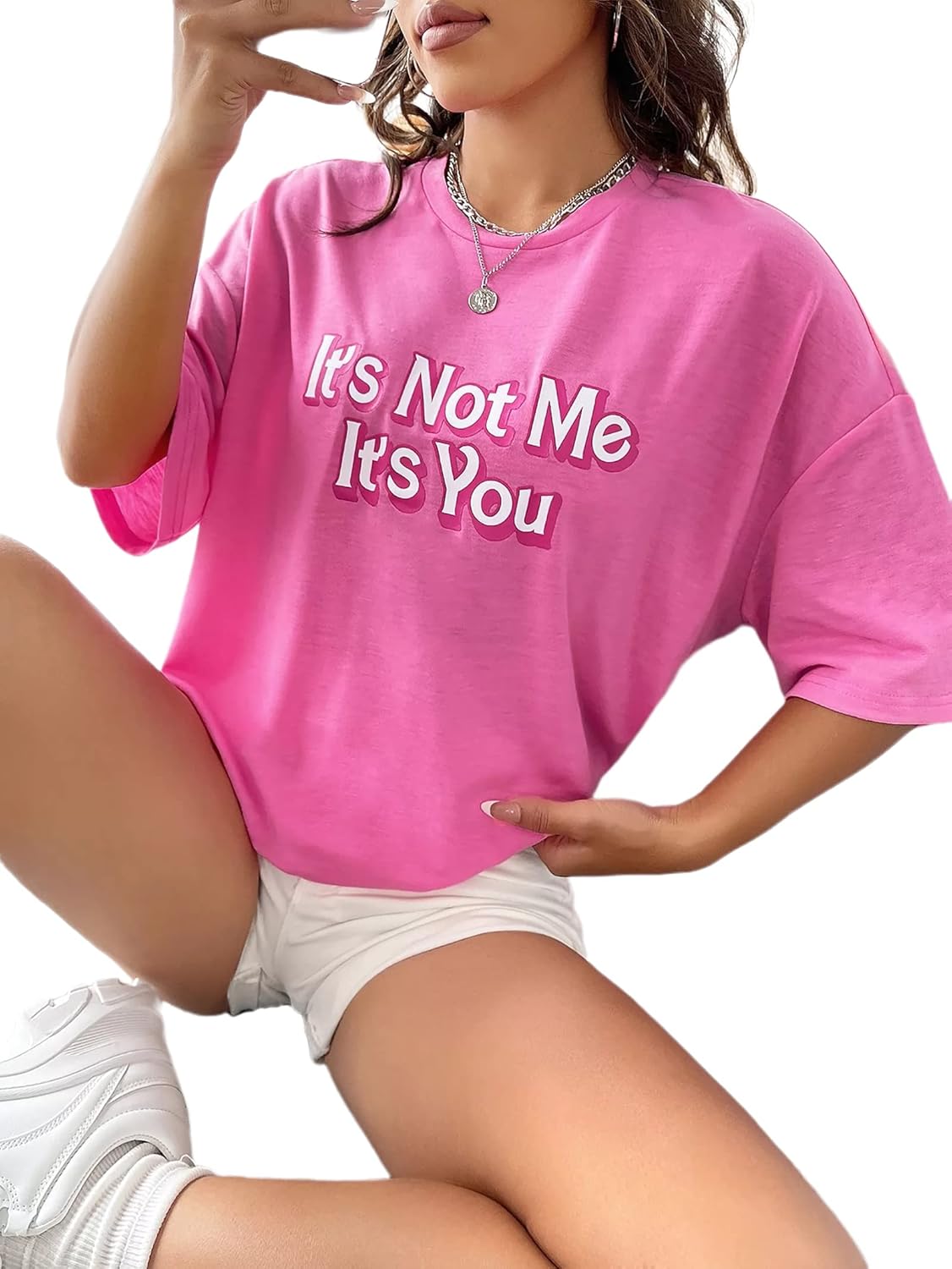 Zoyami Womens Oversized T Shirt Graphic Tee Casual Summer Loose Short Sleeve Top - Image 2