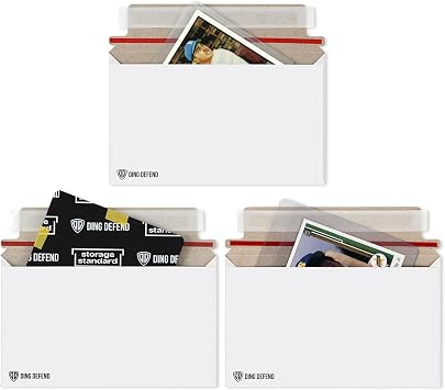 110-Pack Card Shipping Envelopes - 7 x 4.35 Inches Trading Cards Self-Adhesive Mailers, Perfect Fit for Semi-Rigid Sleeves, Toploaders & Ding Defend Protectors - Hobby Mailing Supplies
