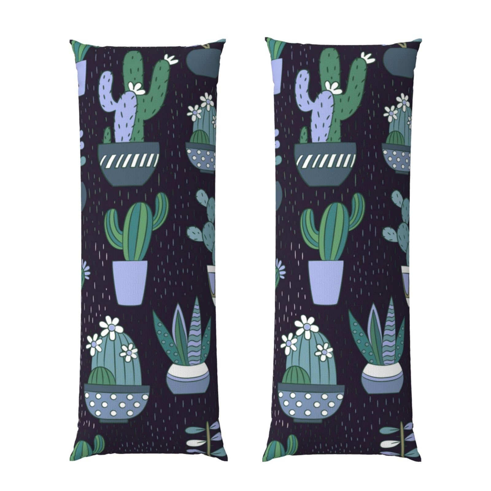 Taie d'oreiller longue imprimé cactus grand format 152 cm