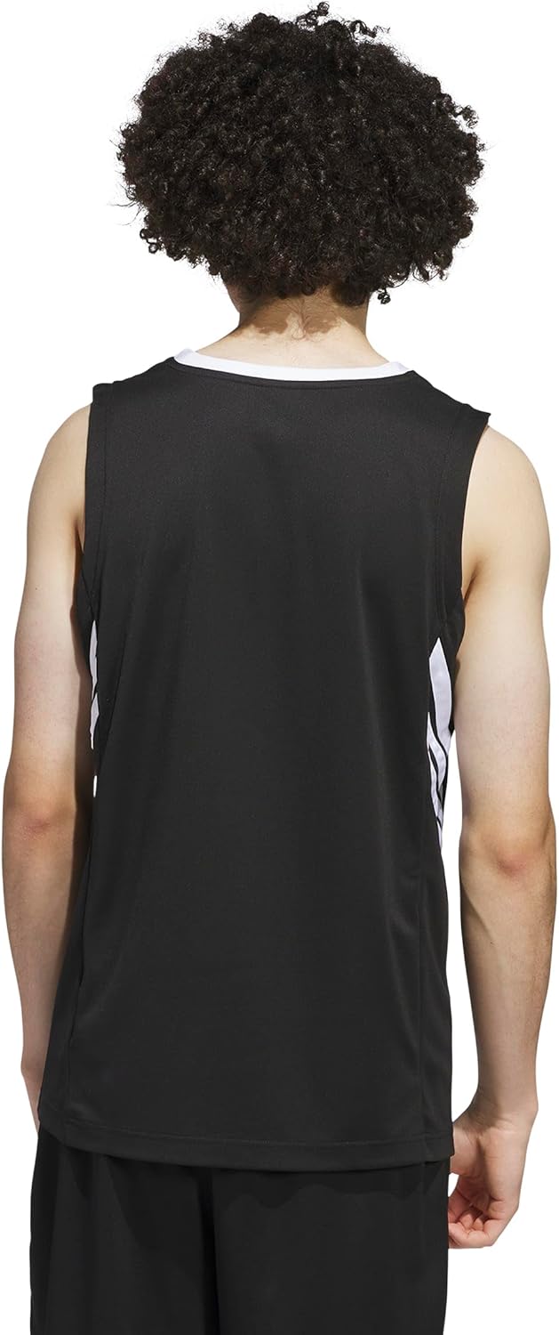Adidas Mens Basketball Legends 3-Stripes Tank Top - Image 3