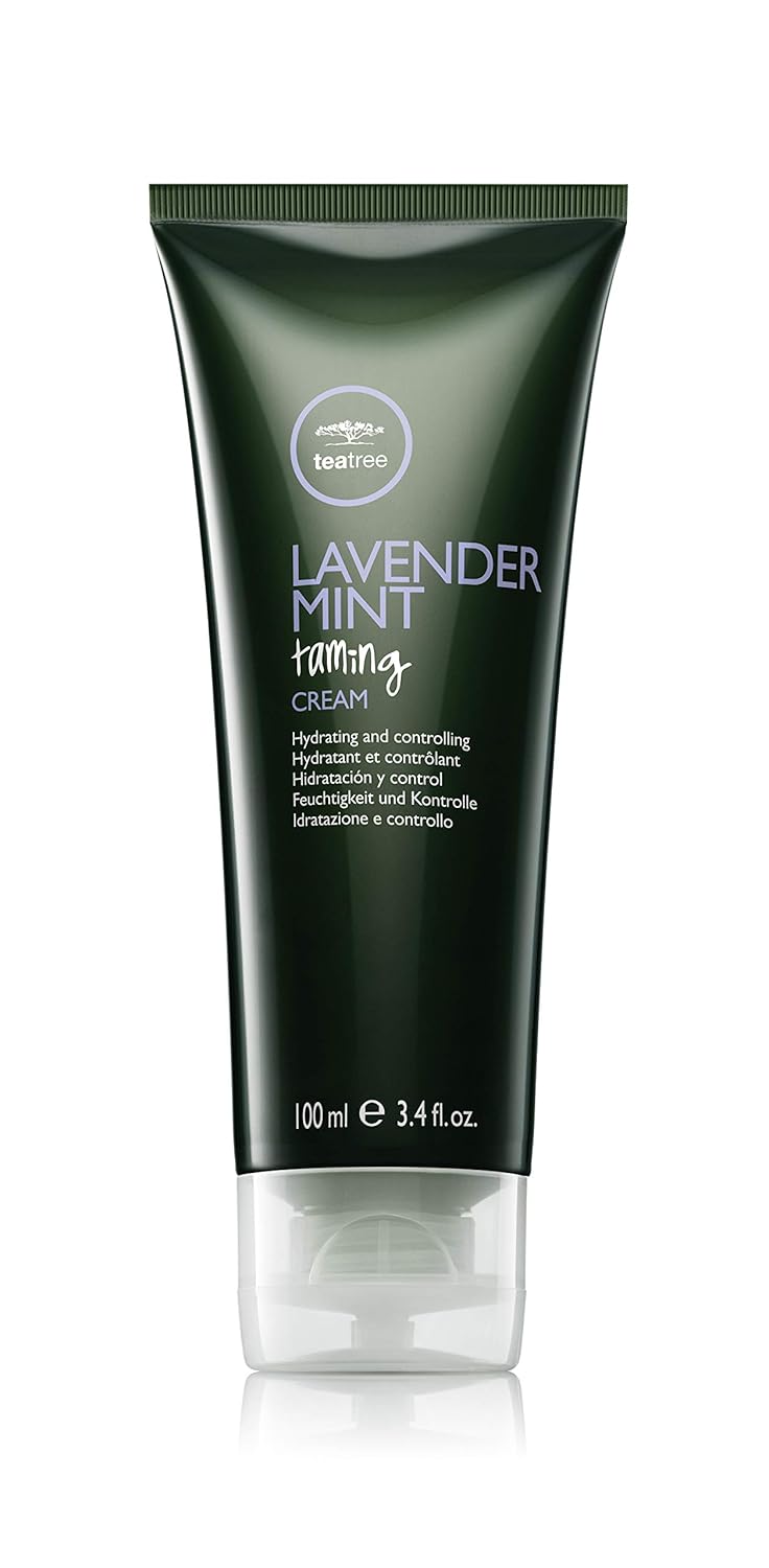 Tea Tree Lavender Mint Taming Cream, Rich Hair Styling Cream, For Coarse, Curly + Dry Hair, 3.4 Fl Oz : Beauty & Personal Care