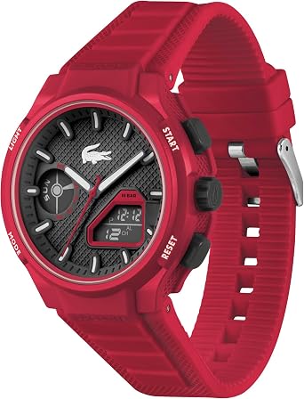 Lacoste Watch LC33 Collection Analog-Digital Multifunction Quartz Watch with Silicone Bracelet - Available for Men and Women