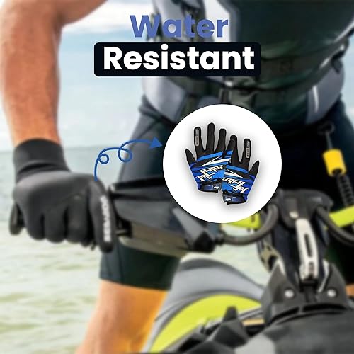 Miniatura 9 de Jettribe Race Skin PWC Recreation Gloves  Thin Breathable Full Finger  Men Women Youth Jet Ski Accessories