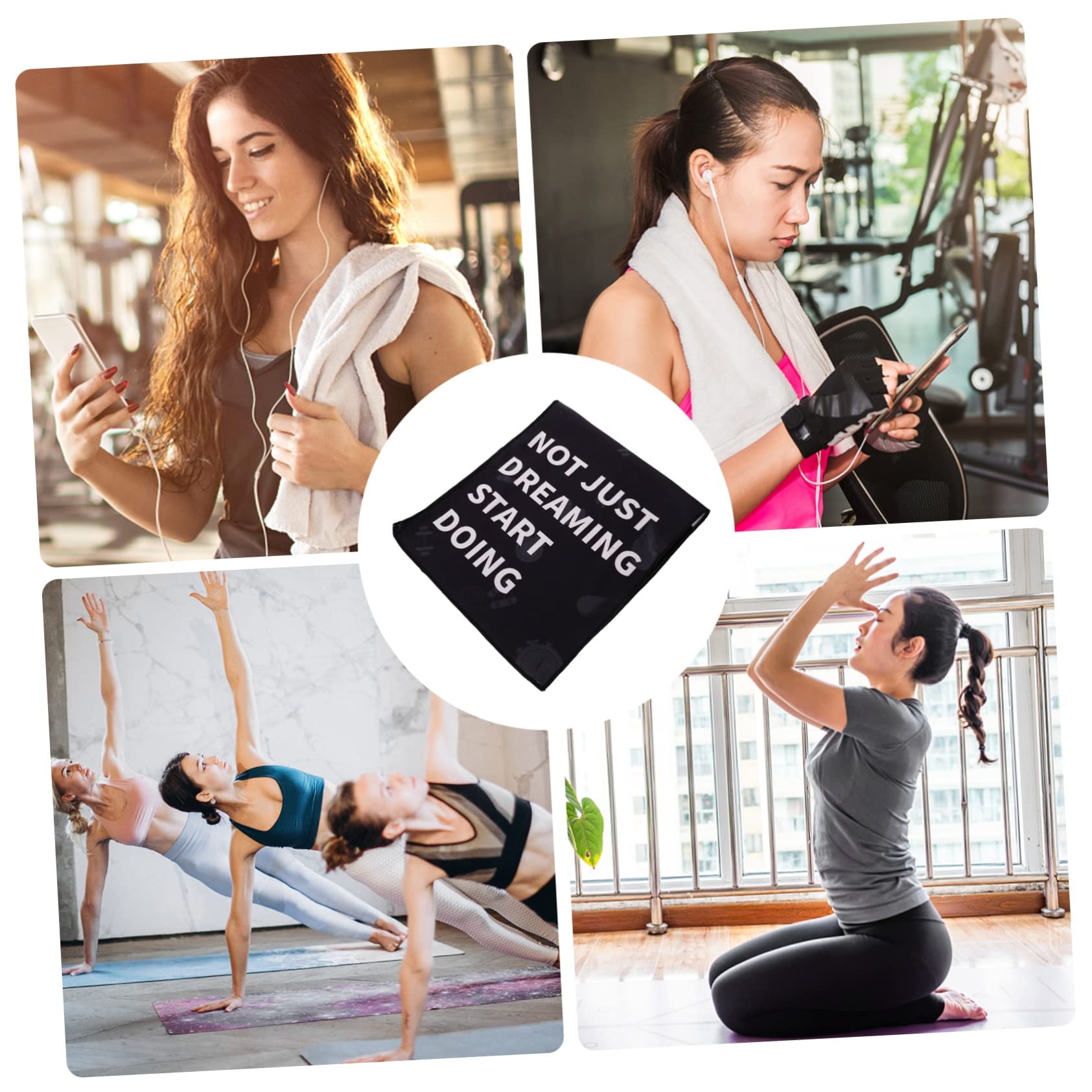 BESPORTBLE 3 Piezas Toalla Deportiva Toallas De Sudor De Entrenamiento Rápido Toalla Fria Refrescante Toallas Deportivas Toalla De Gimnasio Vestimenta Facial Yoga Poliéster Aptitud Física