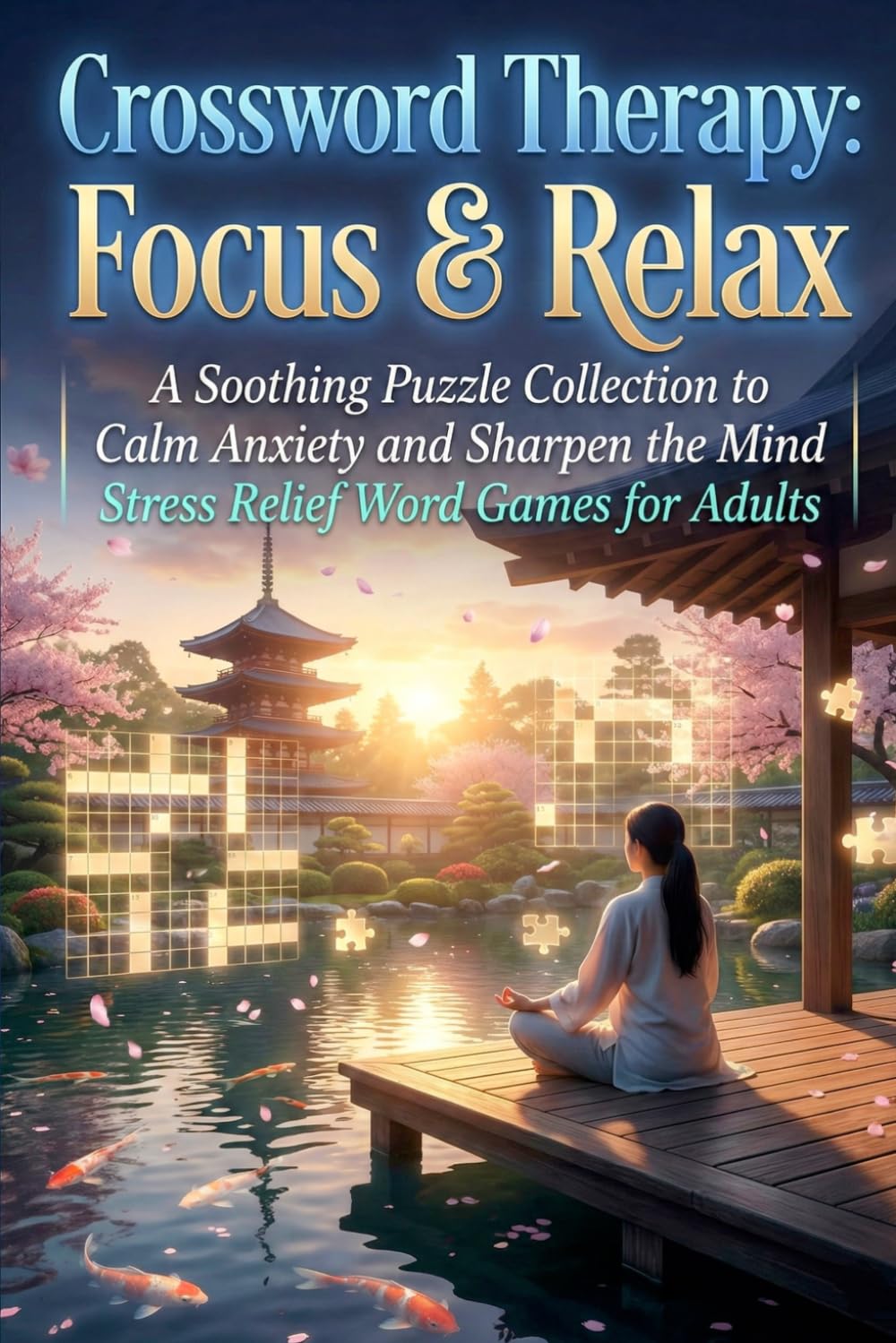 Crossword Therapy: Focus & Relax: A Soothing Puzzle Collection to Calm Anxiety and Sharpen the Mind | Stress Relief Word Games for Adults