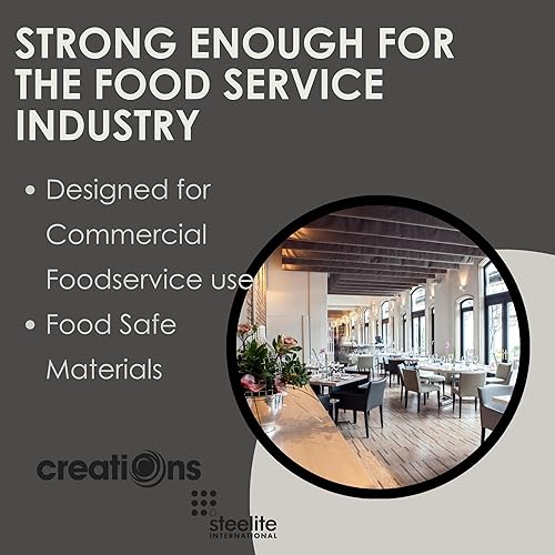 Miniatura 4 de Steelite International 7600CV002 Sal y pimienta de acero inoxidable, moderno dispensador de condimentos ovalados de metal cepillado a granel, 2.5