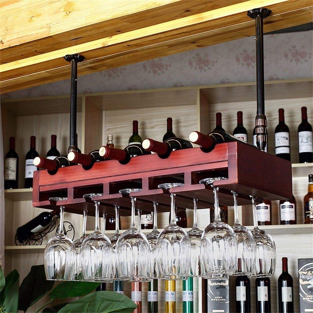 Armoire à vin murale en bois pour un coin bar chaleureux au salon