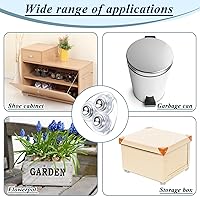 Vista 103 de Honoson 8 Pcs Self Adhesive Caster Wheels Appliance Rollers Appliance Sliders for Kitchen 360° Swivel Universal Wheel Mini Small Kitchen