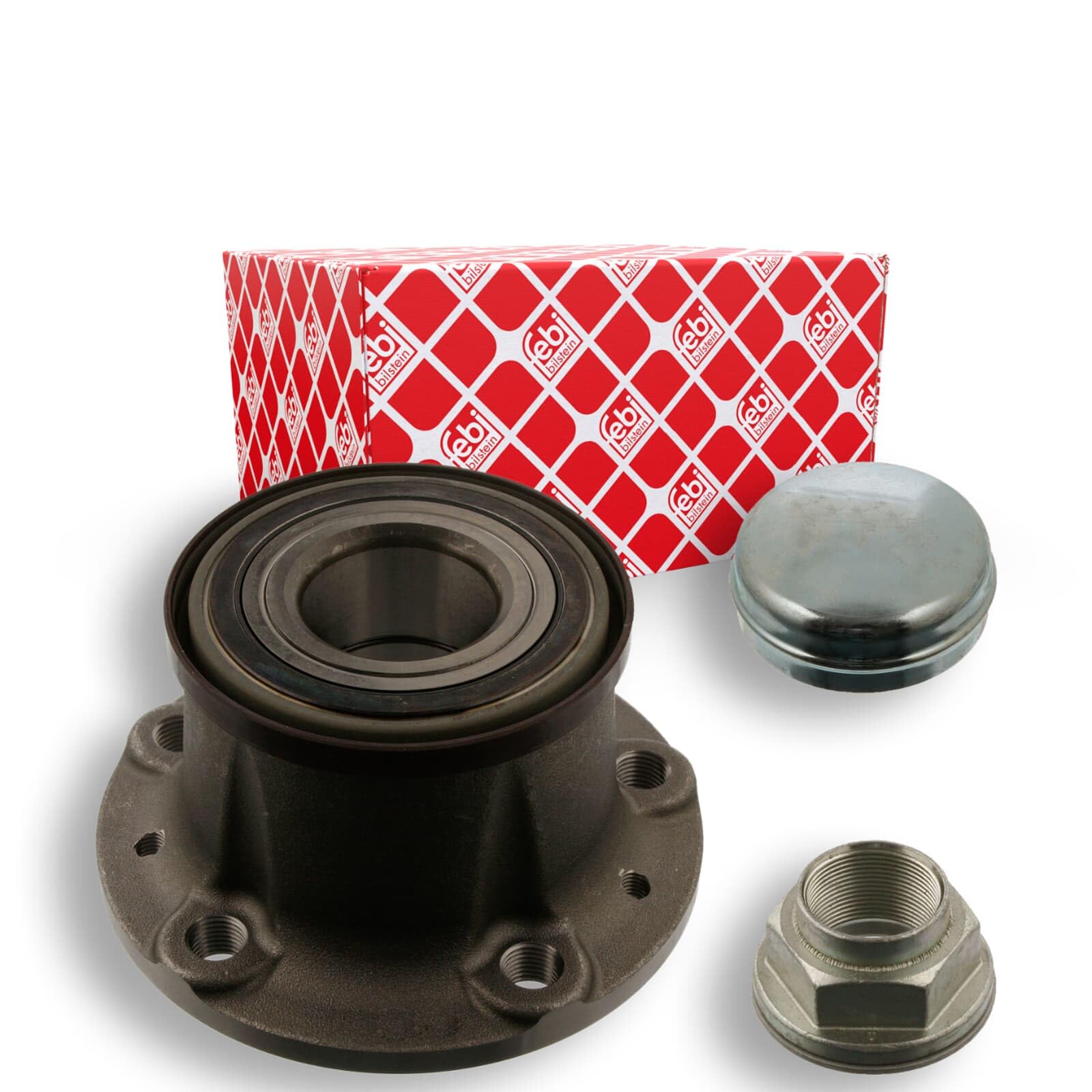 FEBI BILSTEIN Kit cuscinetto ruota 40018 Diametro interno: 42mm Diametro esterno: 143mm Cuscinetto a rulli conici Cuscinetto ruota integrato nel mozzo con anello sensore magnetico integrato con anello