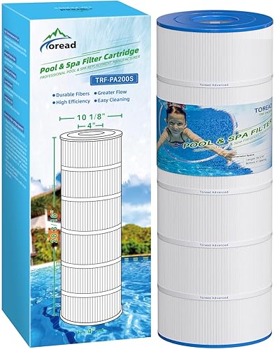 TOREAD Filtro de piscina que reemplaza PA200S, Hayward CX200XRE, Hayward SwimClear C200S, Ultral-D5, cartucho de filtro de 200 pies cuadrados, 1