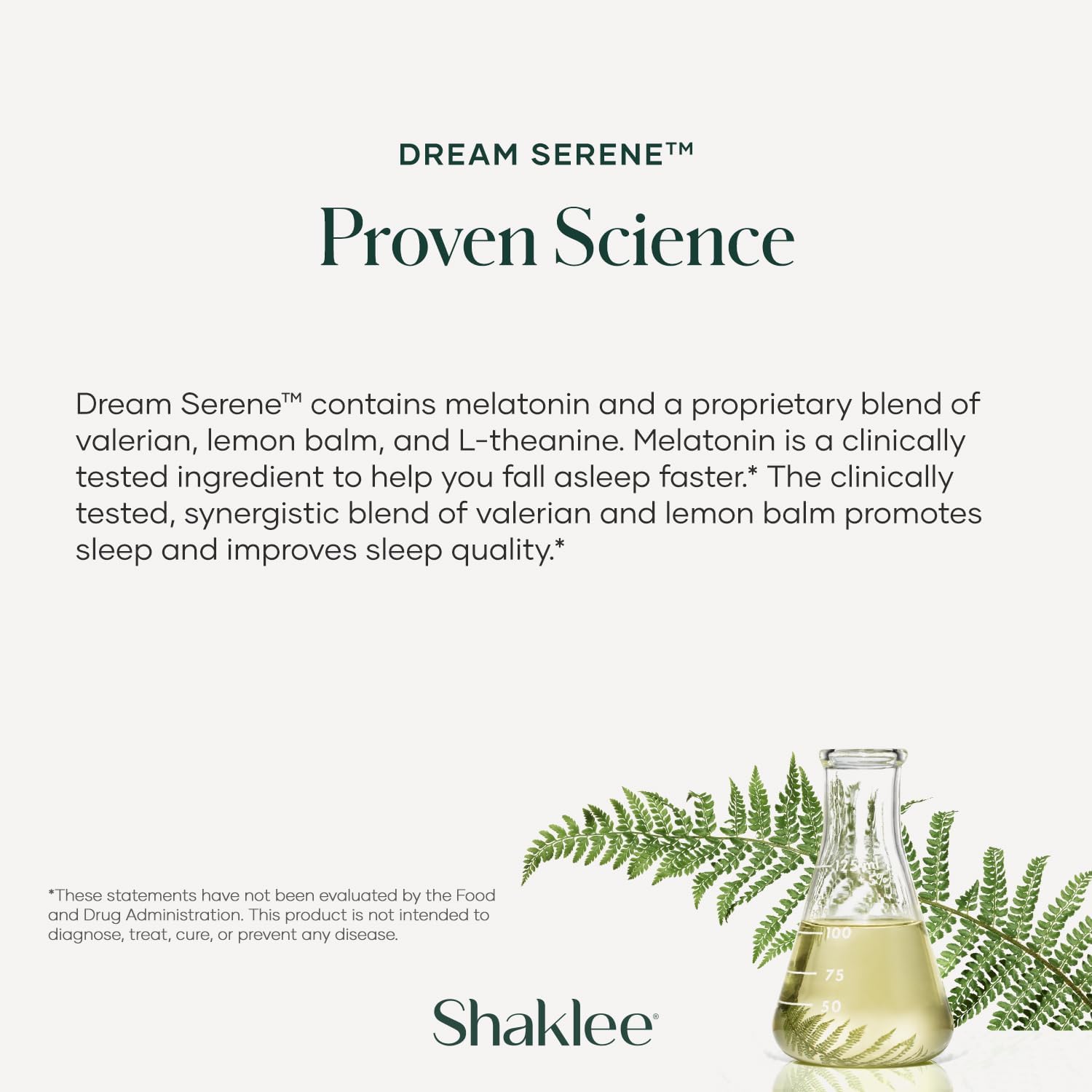 Shaklee - Dream Serene™ Melatonin Sleep Aid - Fall Asleep Faster, Wake Up Refreshed - with Melatonin, Valerian, Lemon Balm, L-Theanine - for Ultimate Beauty Sleep - 30 Softgels
