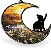 Vista 7 de Atrapasoles/adorno conmemorativo personalizado para gatos, pérdida de nombre personalizado, Navidad, 2023, regalo de condolencias, recuerdo