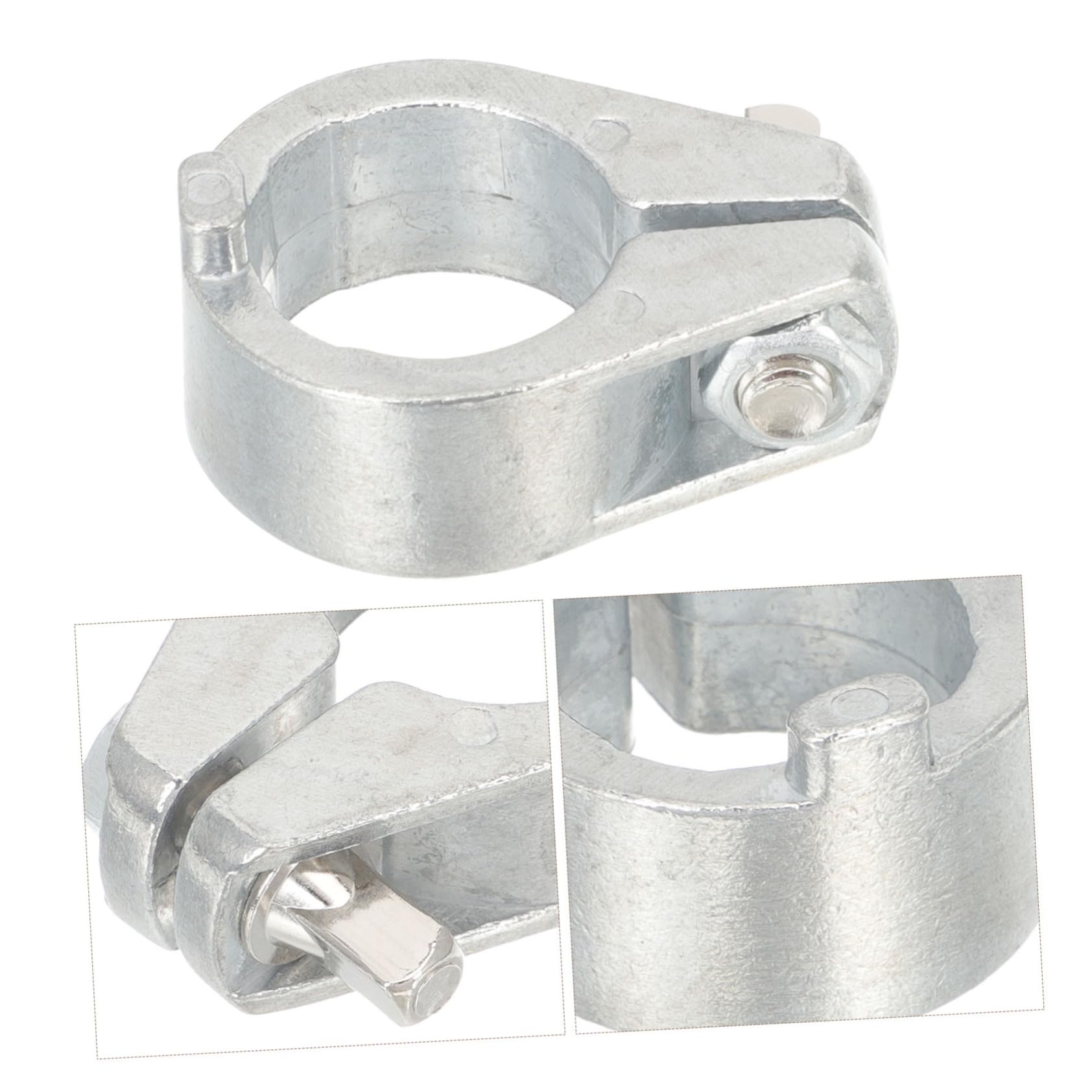 BESPORTBLE Cowbell Holder Clip Durable Drum Clamp for Easy Installation for Drum Set Accessory for Percussion Enthusiasts Sleek Finish