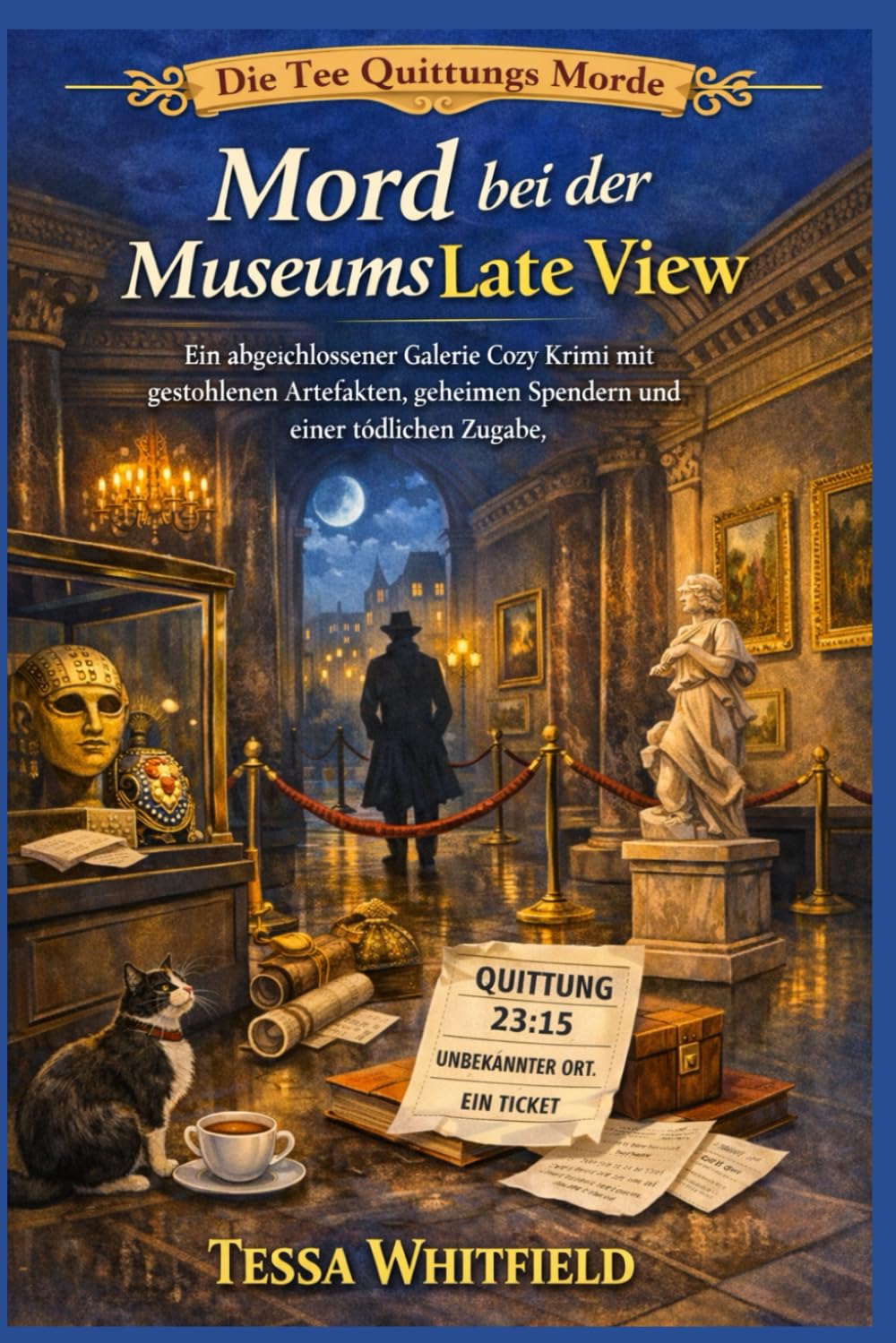 Mord bei der Museums Late View: Ein abgeschlossener Galerie Cozy Krimi mit gestohlenen Artefakten, geheimen Spendern und einer tödlichen Zugabe. (Die Tee Quittungs Morde)