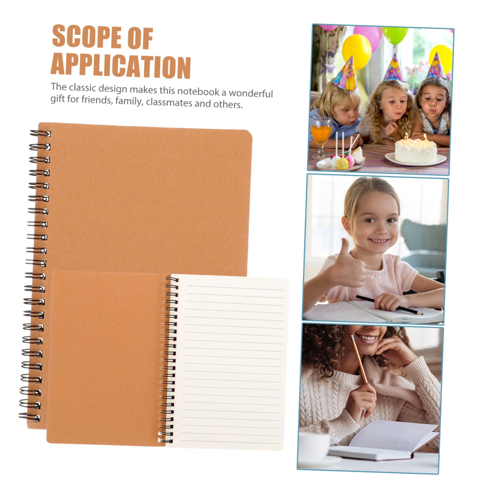 10 pièces Lot de à Spirale Couverture Rigide Pages Blanches pour Prise de Notes Journal Carnet de Voyage Bureau Scolaire
