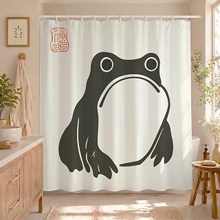 Cartoon Japanese frog 72 by 72 inch shower curtain