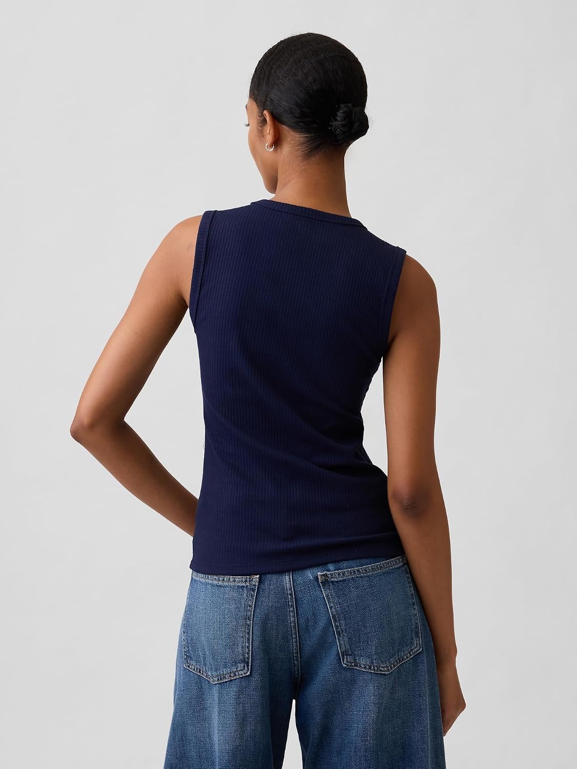 Gap Women's Ribbed High Neck Tank