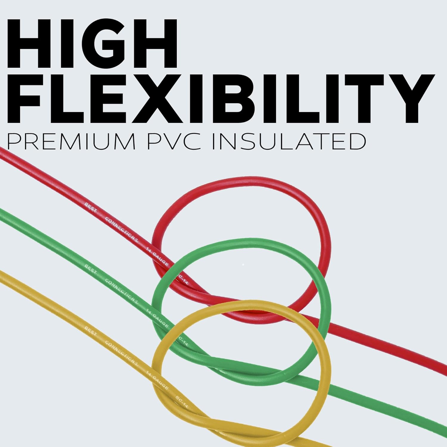 Best Connections 14 Gauge Automotive Primary Wire (100ft Each 6 Color Bundle Set) | Ideal for Trailer, Speaker, and Lighting Circuits | Durable Primary/Remote, Power/Ground Electrical Wiring