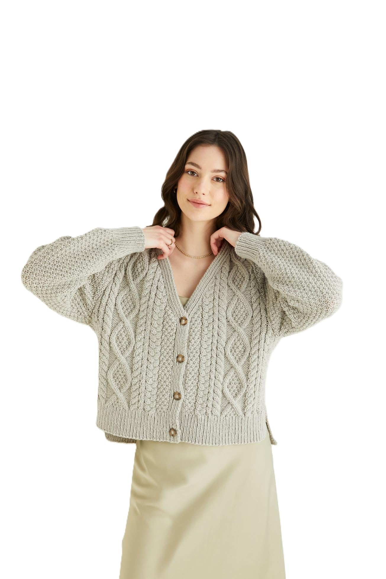 Hayfield Bonus Aran Knitting Pattern - 10322 Cardigan